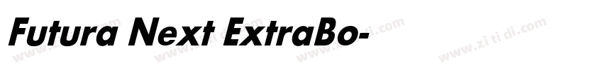 Futura Next ExtraBo字体转换